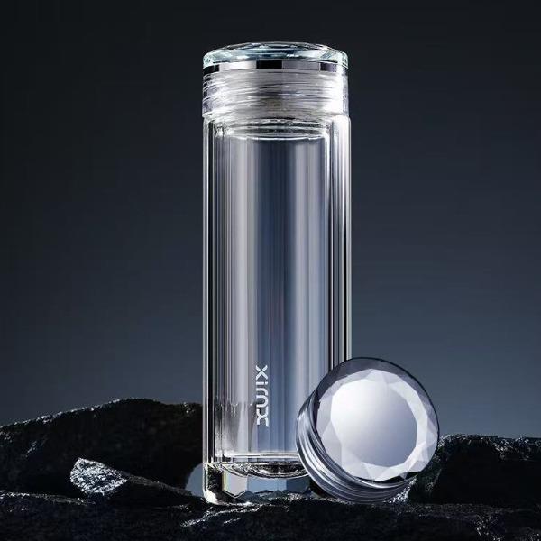 希么希钻石版双层玻璃杯