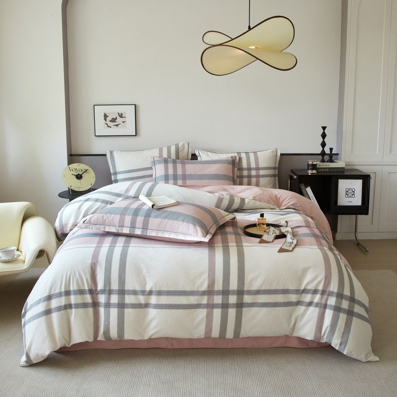 百丽安娜全棉生态磨毛四件套-寻觅（32×21支）