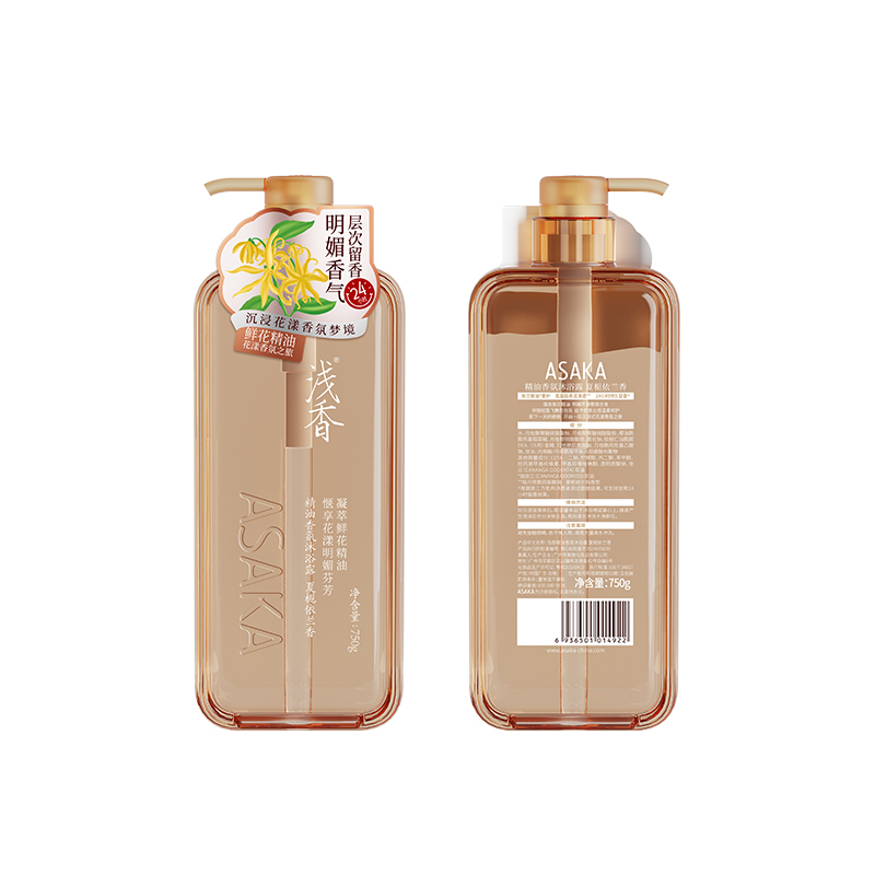 浅香精油香氛沐浴露（夏栀依兰香）750g