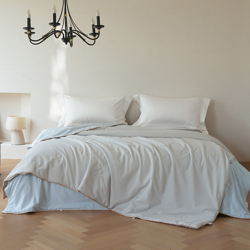 博洋A类舒柔蚕丝大豆纤维子母被云裳