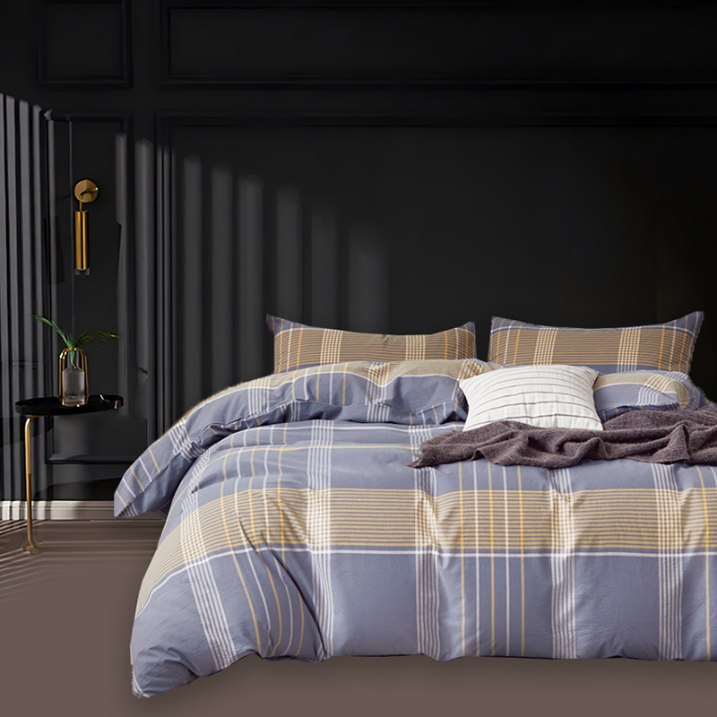 洁丽雅全棉色织水洗棉四件套JLY-T707