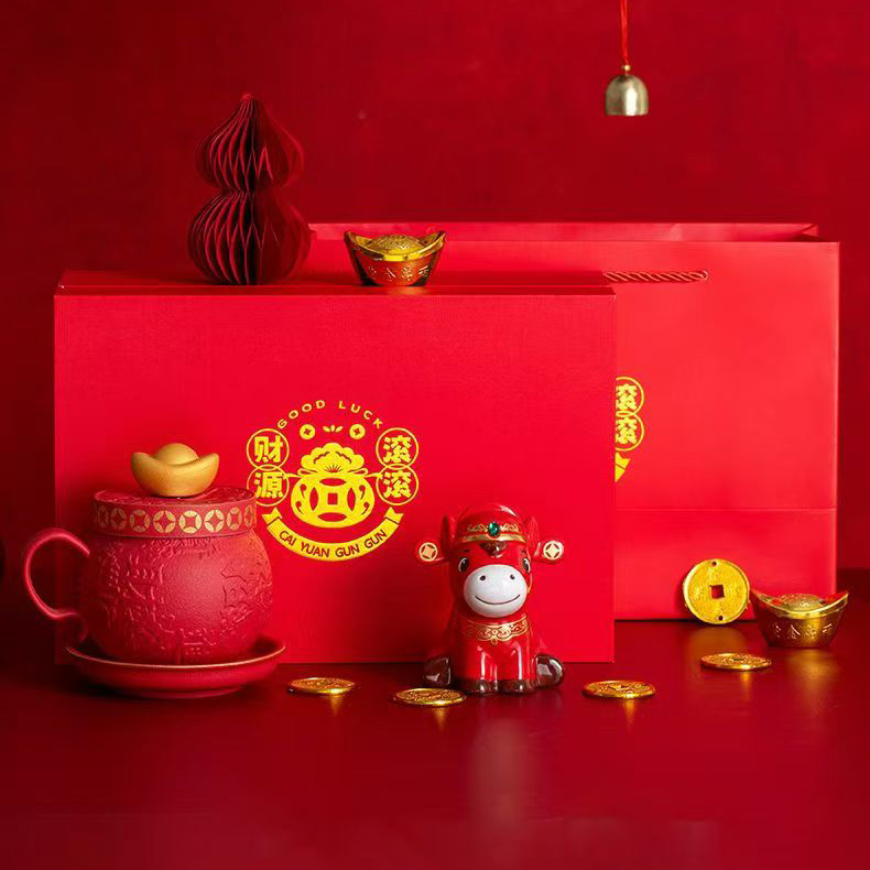 瓷语花香开门红年会马上有钱商务套组