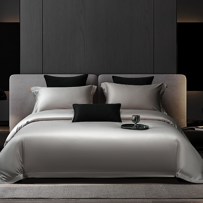 博洋A类100支长绒棉贡缎四件套-谧境