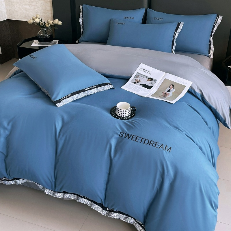 花花公子-家纺-法式轻奢碳素刺绣磨毛四件套