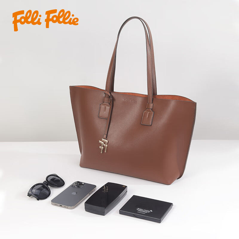 FolliFollie真皮时尚托特包SB24JLP001