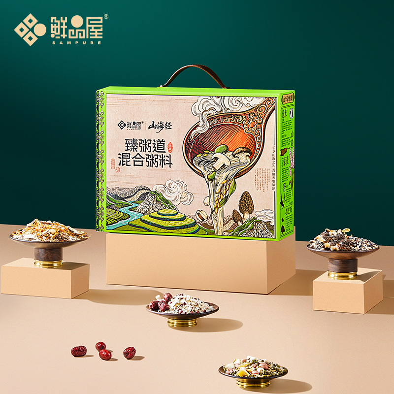 鲜品屋-1600g臻粥道混合粥料礼盒