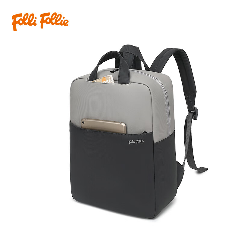 FolliFollie商务简约修身双肩包FF-D001A