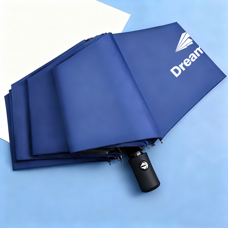 UPZO三折自动黑胶伞ZDS-04