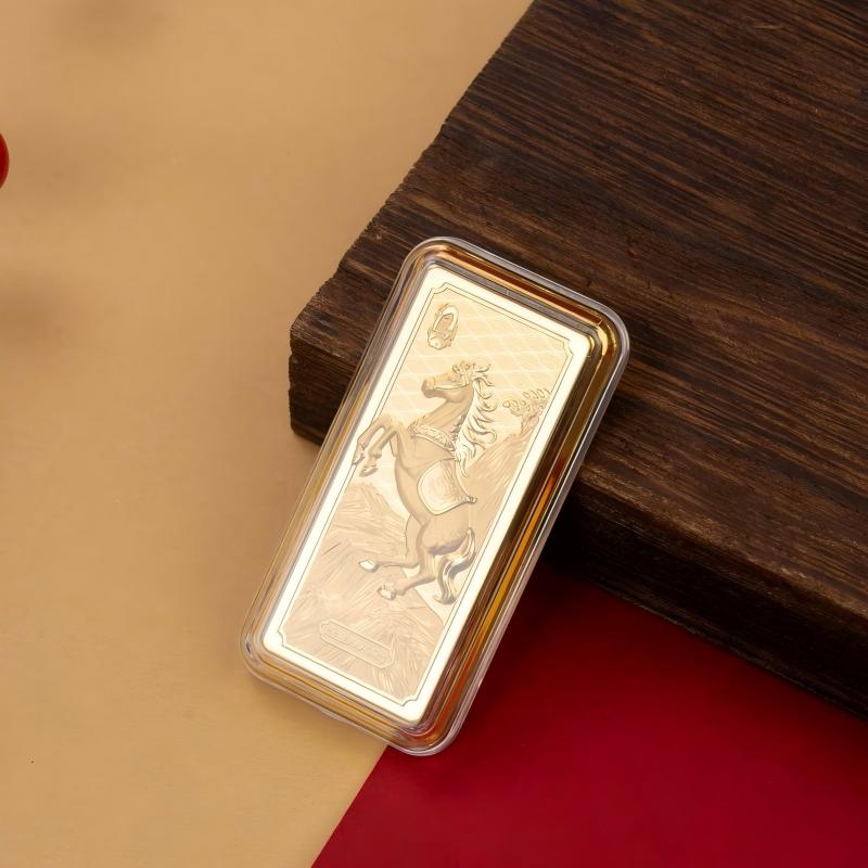 聚运鑫黄金马到成功收藏金砖金条