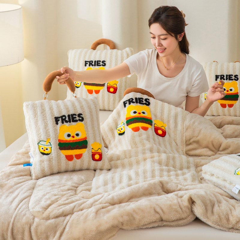 亿瞬间奶油芝士抱枕被