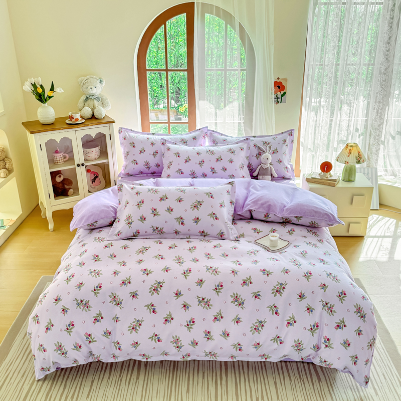 花花公子-家纺-绵柔亲肤棉加厚毛系加厚四件套