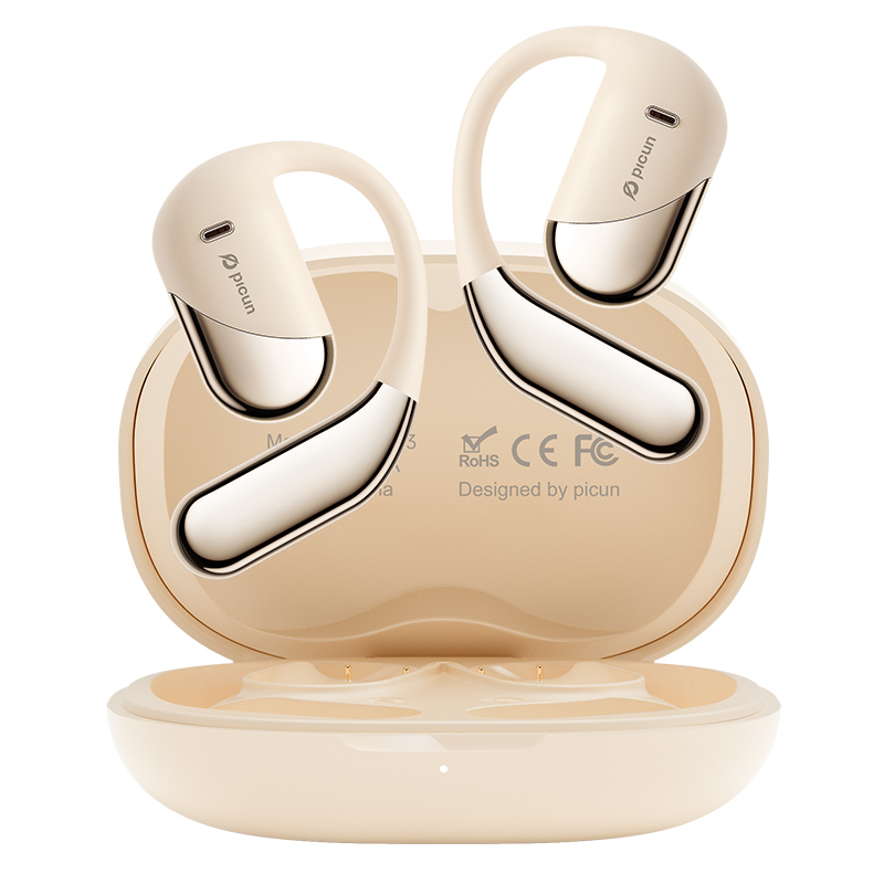 picun品存挂耳式OWS耳机H3卡其白