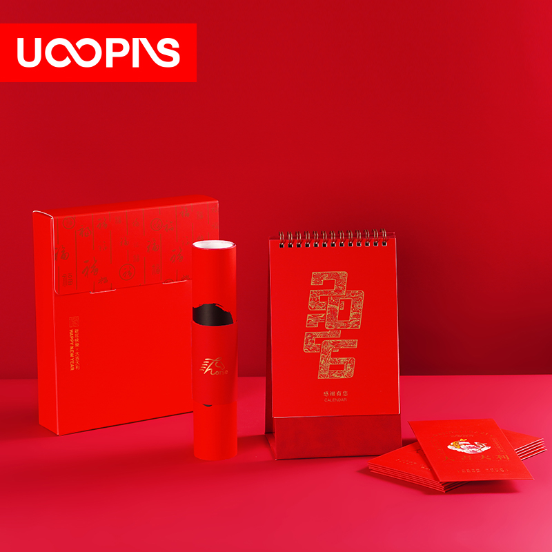 UOOPINS（优品序）NF01纳福新年台历春联套装