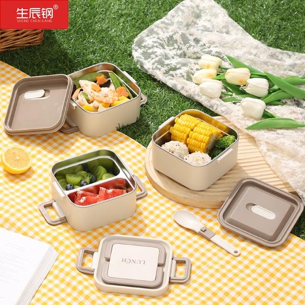 日式正方形便当盒