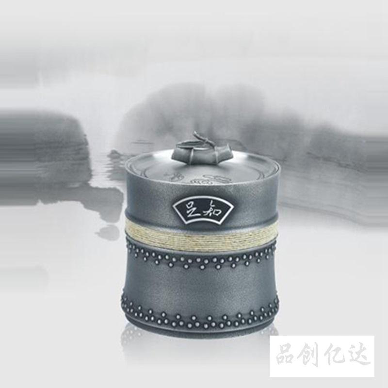 锡器-知足茶叶罐