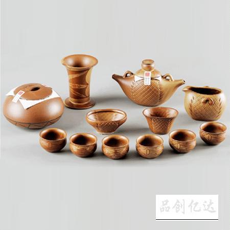 中国元素-陶韵彩陶茶具