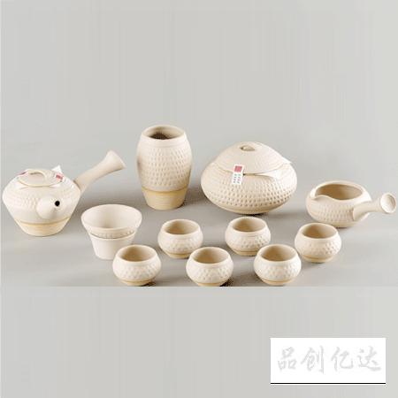 中国元素-陶韵白陶茶具