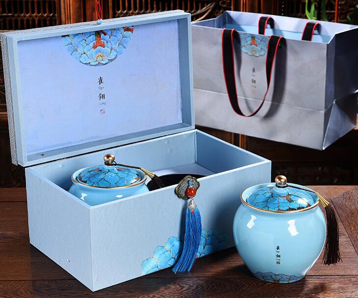 商务瓷器-陶瓷茶叶罐