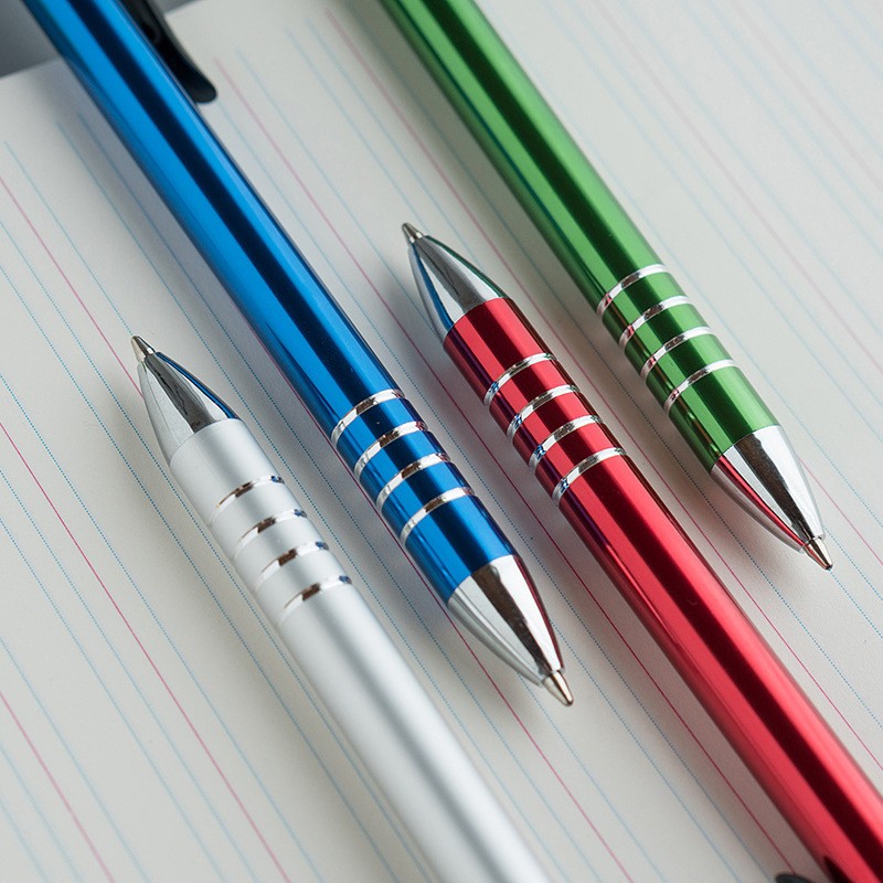 广告笔-金属喷漆手机支架中性签字笔