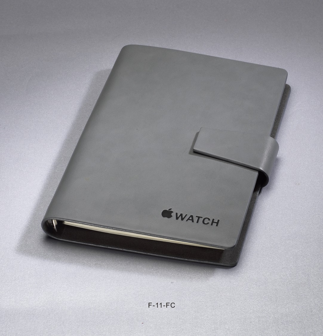笔记本-A5高档PU创意logo定制活页笔记本磁扣