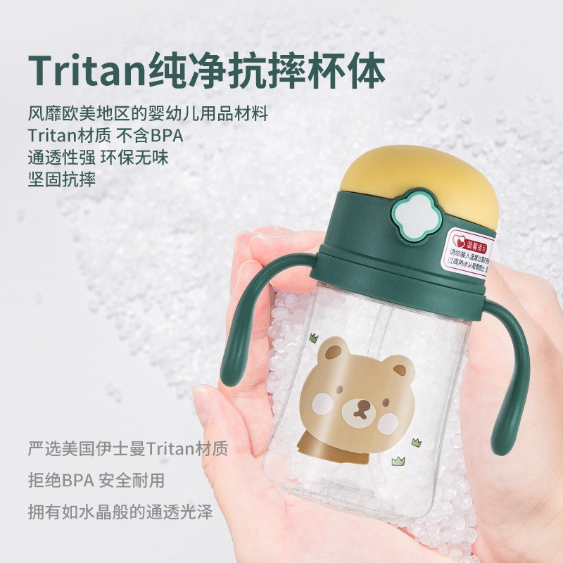 水杯水壶-重力球tritan塑料饮水杯logo定制