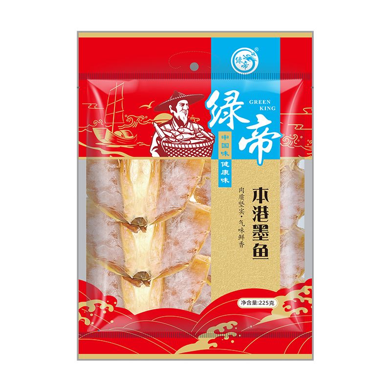 绿帝本港墨鱼225g