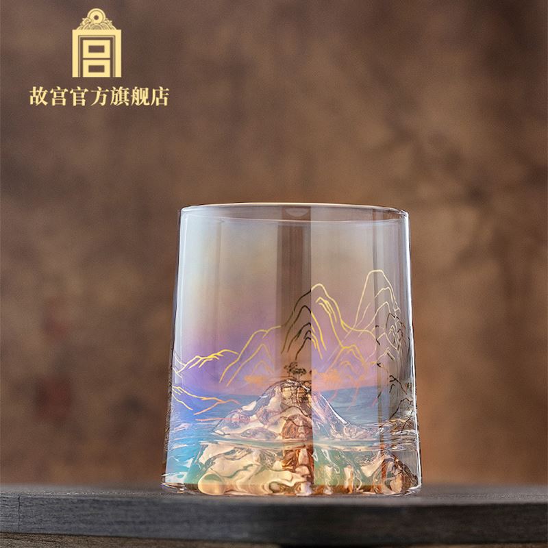 故宮千里江山炫彩玻璃杯