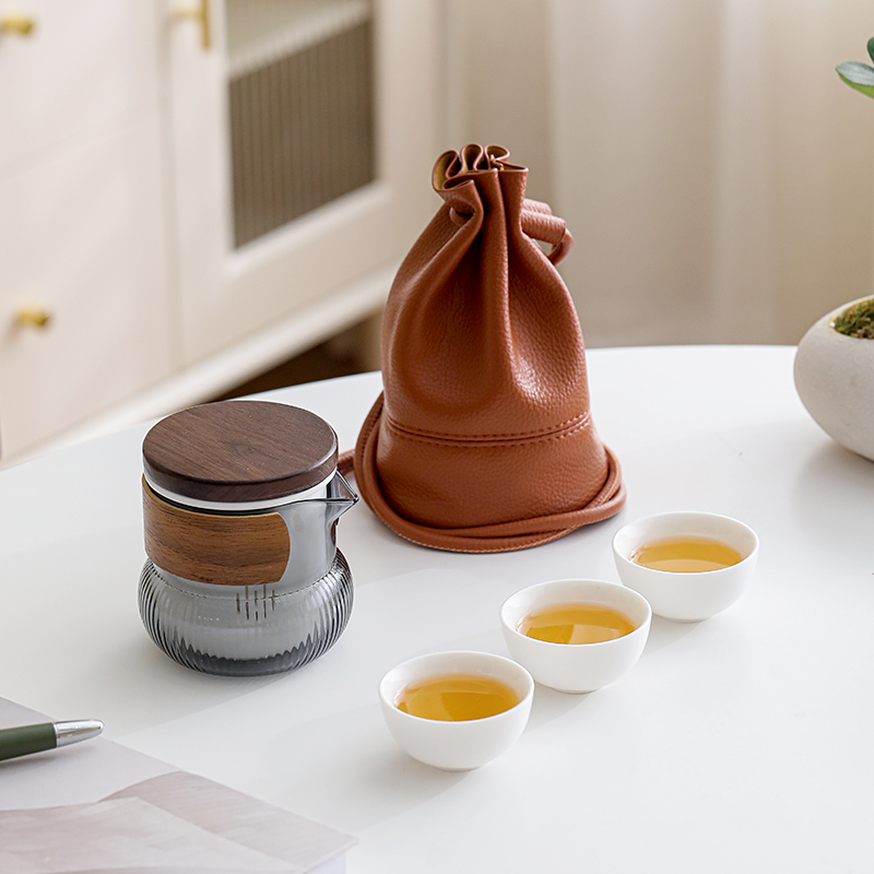 知者觉器-轻逸旅行茶具快客陶瓷套装商务礼品中秋节伴手礼户外送