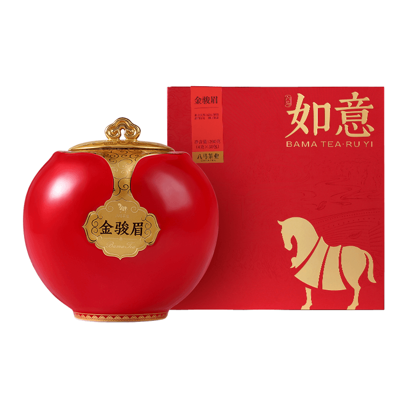 八马如意系列红茶金骏眉200克