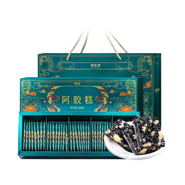 固本堂傳統阿膠糕禮盒200g*2（兩盒400克）