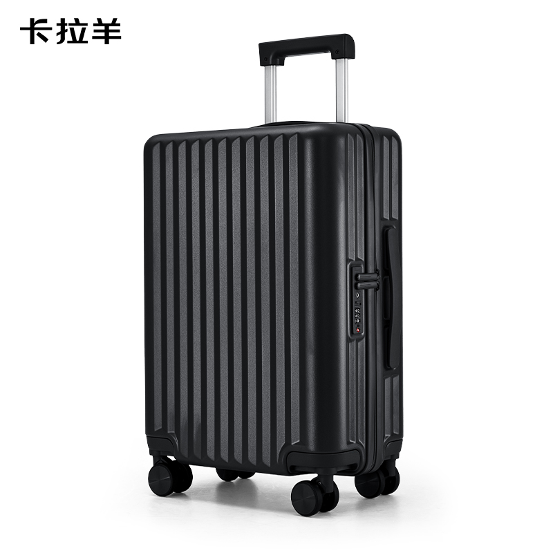 卡拉羊學生旅行箱大容量箱CX8117-20鋼琴黑