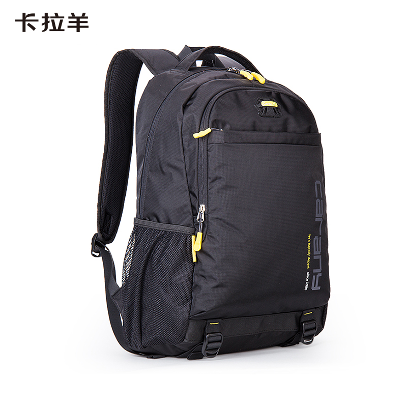卡拉羊大容量休閑雙肩包CX5558黑色