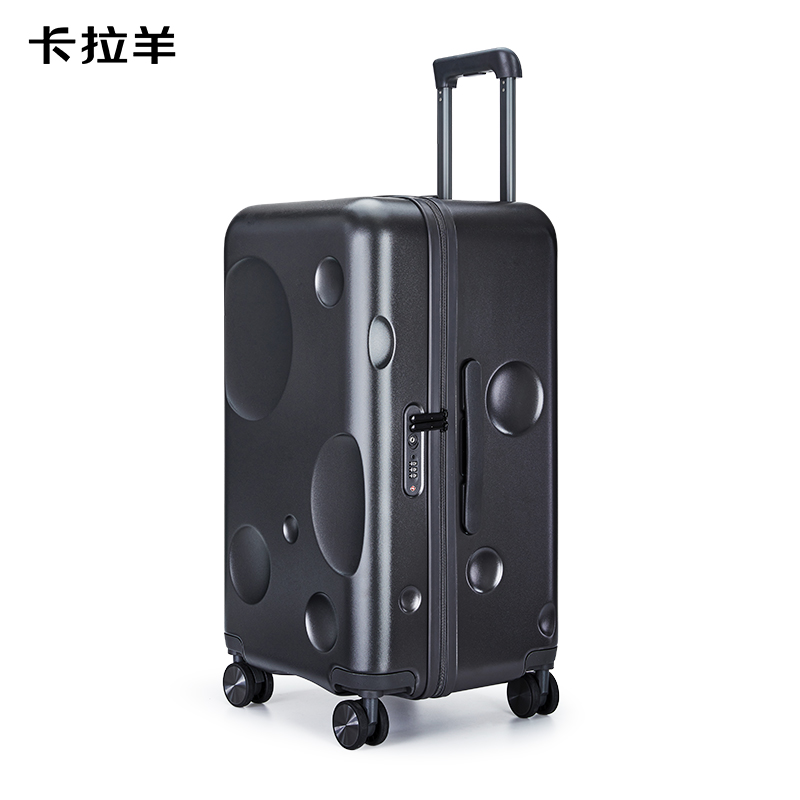 卡拉羊隕石箱魔方體行李箱CX8126-28隕石黑