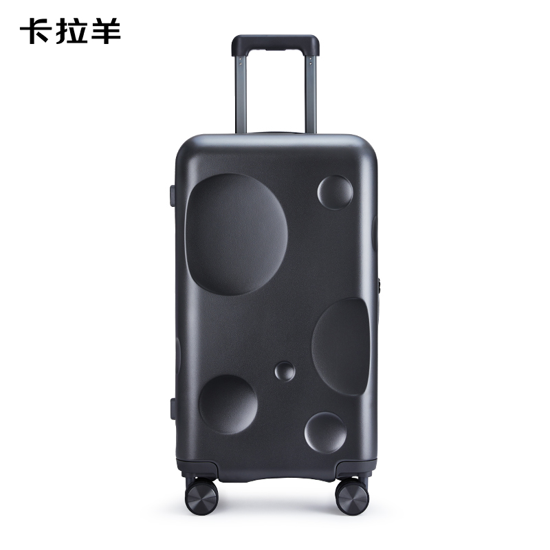 卡拉羊隕石箱魔方體行李箱CX8126-24隕石黑