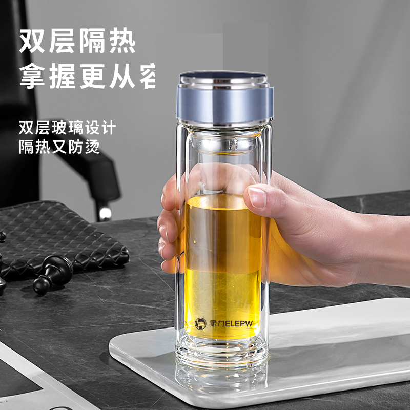 象力荣泰双层玻璃杯XL1209-360