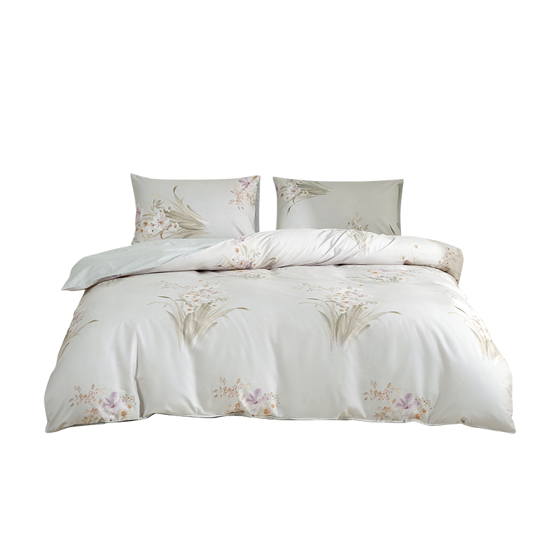 罗莱月白花香全棉四件套200*230cm