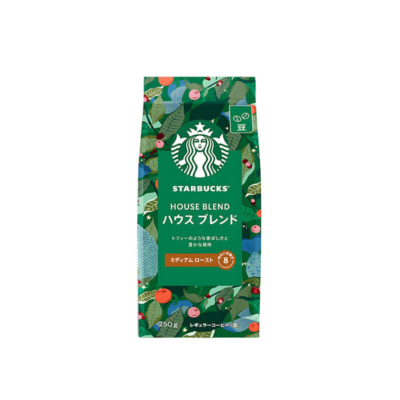 星巴克精品烘焙咖啡豆特选综合250g中度烘焙黑咖啡