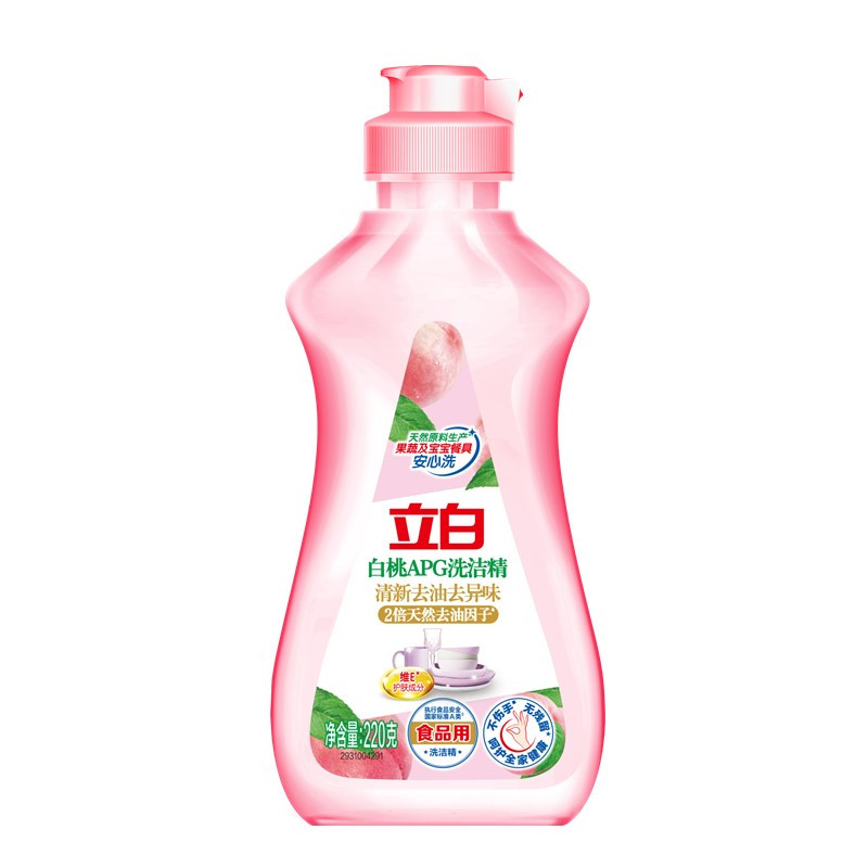 立白白桃APG洗洁精220克（香型随机）