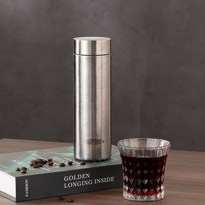 杜邦纯钛尊享保温杯（礼盒装）PTB-001银灰色500ml