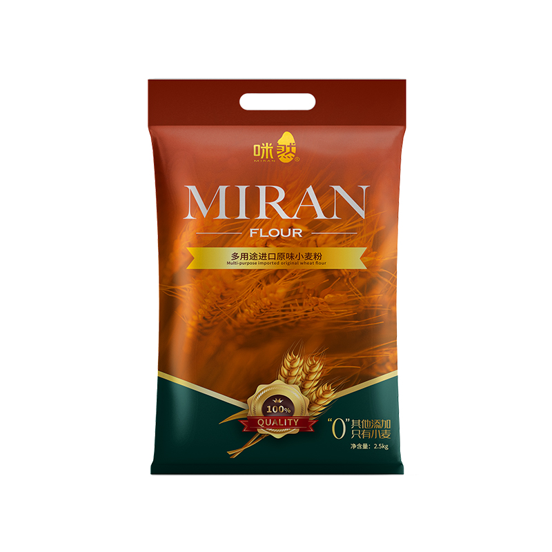 咪然多用途进口原味小麦粉2.5kg