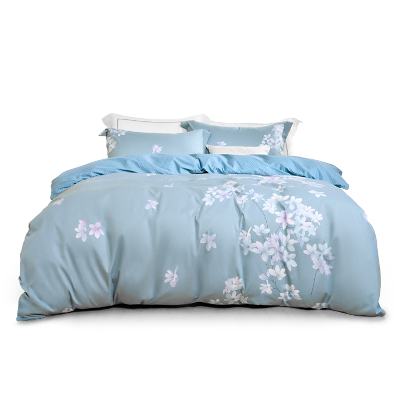 水星家纺全棉四件套花舞幽然200*230cm