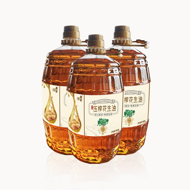 咪然古法小榨花生油5L