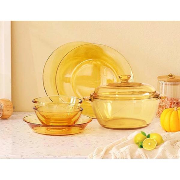 （怡乐雅）琥珀玻璃餐具套装(11件套)HP-05