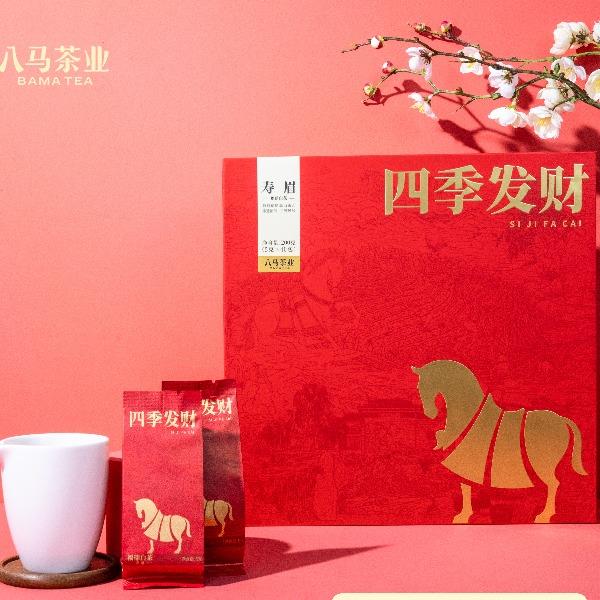 八马四季发财寿眉（福鼎白茶）200克