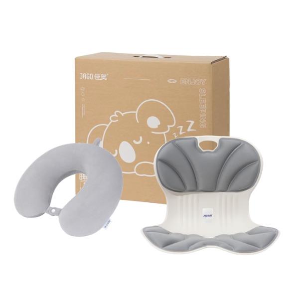 佳奥中秋套装人体工学坐靠一体垫+记忆棉U型枕