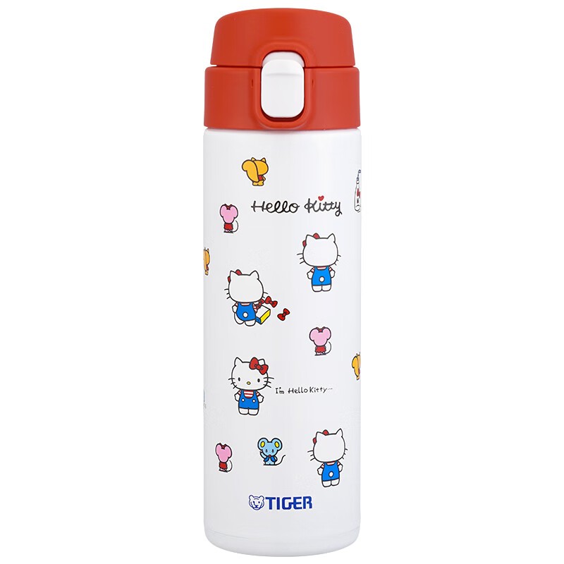 虎牌三丽鸥单手弹盖车载保温杯MOY-L48C480ml