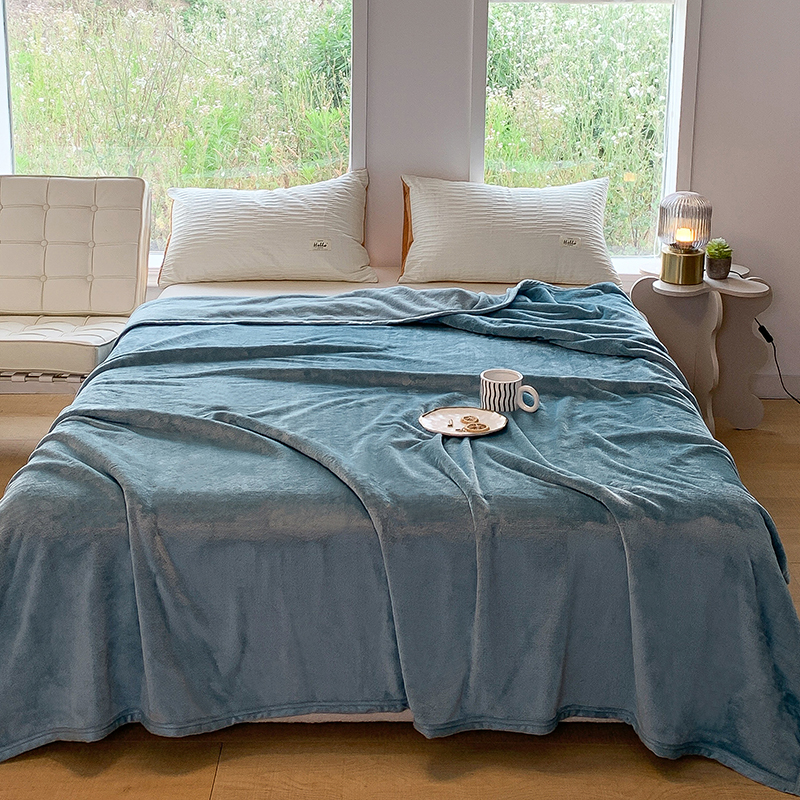 蕊丝坊家纺多功能法兰绒休闲毯150*200cm