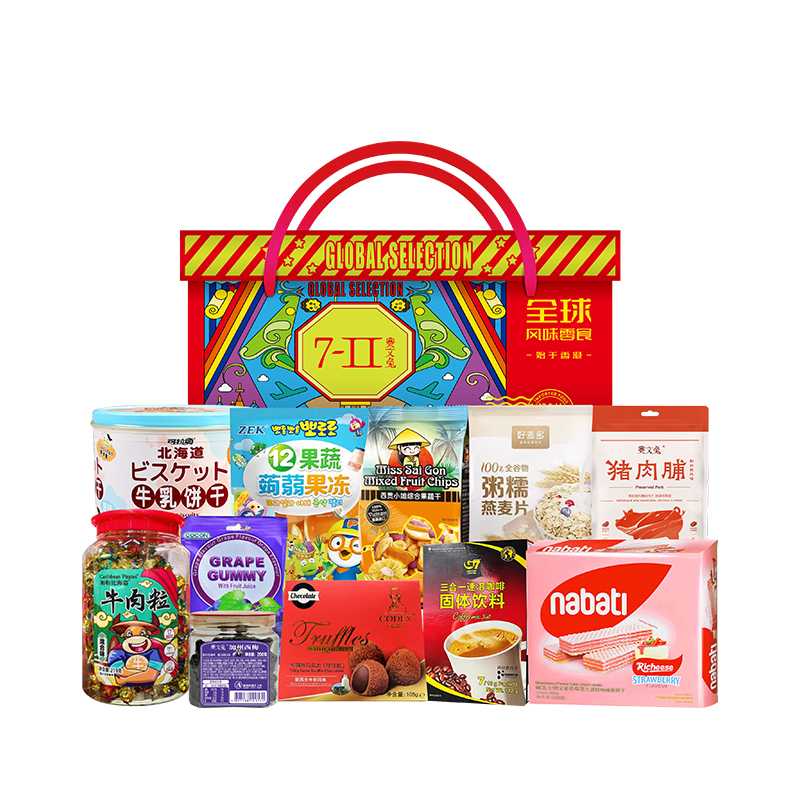 赛文兔全球甄选零食大礼包228型2234g