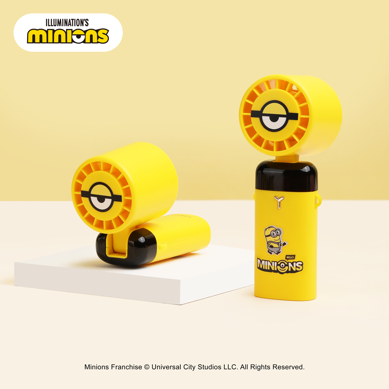 小黄人大眼萌系列-潮酷黄黑系列-手持电风扇