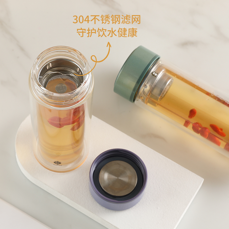 （怡乐雅）时尚双层玻璃杯YLY-029